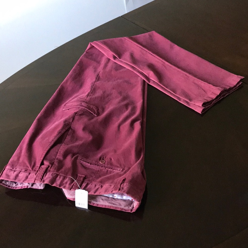 Isaia Burgundy Men’s Size EUR 54 (US 38L ) chinos - Picture 4 of 8